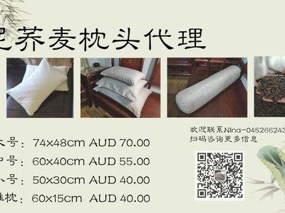 全新代理 荞麦枕头 小号40 中号55 大号70 1 ...