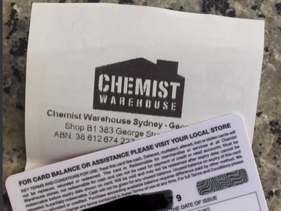 [Chemist Warehouse 礼品卡] 9折转让