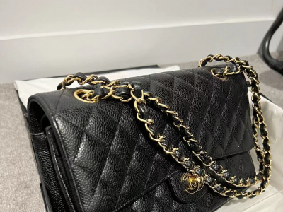 香奈儿Chanel CF中号小牛皮荔枝纹 全新包装 ...